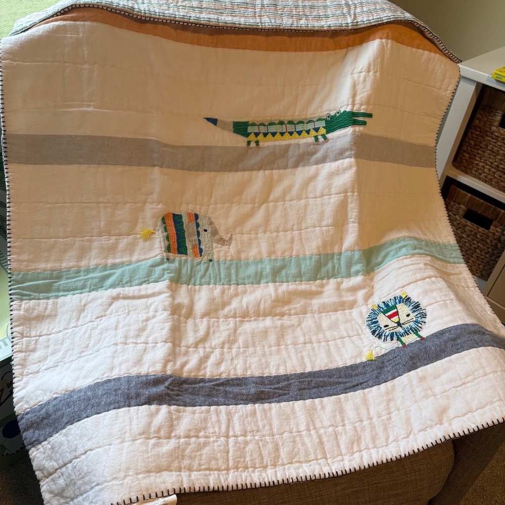 Pottery Barn Kids Crib Blanket NWT | Soft Cotton Baby Blanket Bedding Gift